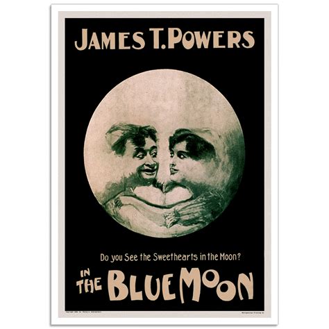 The Blue Moon - Musical Comedy | Vintage Theatrical Poster | Just Posters