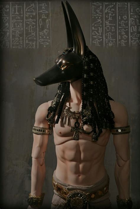 Egyptian God Anubis in human form with a jackel mask on | Anubis ...