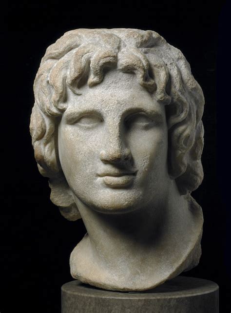 Marble portrait of Alexander the Great, 336-323 B.C. | Alexander the ...