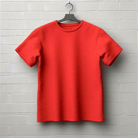 AI generated blank red t-shirt mockup design, AI generated. 35553213 Stock Photo at Vecteezy