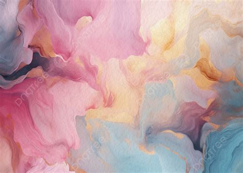 Abstract Colorful Pastel Marble Texture Watercolor With Copy Space ...