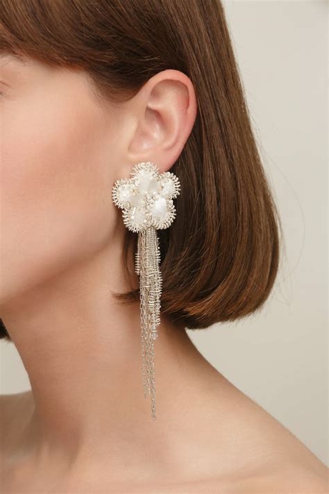 Sofia Earrings | Flower earrings studs, Swarovski beads, Silver post ...