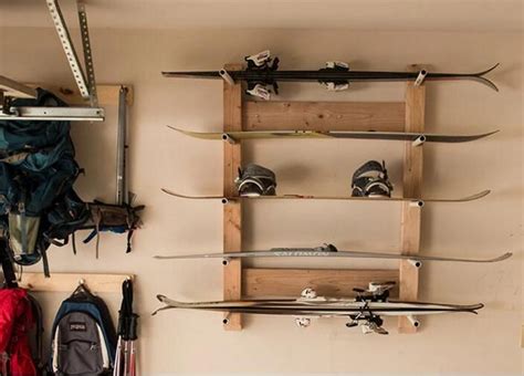 24 DIY Ski Rack Projects You Can Build Easily - DIYnCrafty