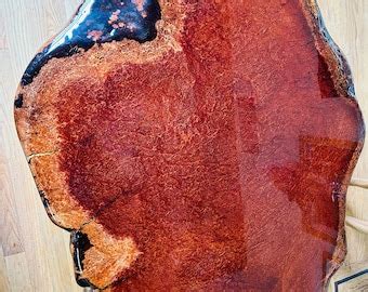 Redwood Lace Burl Coffee Table. - Etsy