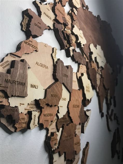 Custom Wall Wooden World Map For Meaningful Moments Wood Maps | The Best Porn Website
