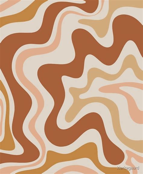 'Liquid Swirl Contemporary Abstract in Earth Tones ' Art Print by ...