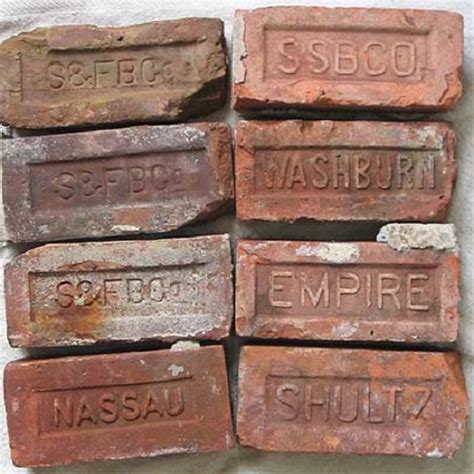 Antique brick identification chart - How do you date bricks?