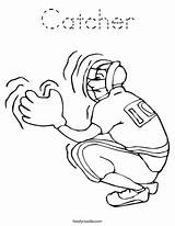 Catcher Coloring Page  Tracing Twisty Noodle sketch template