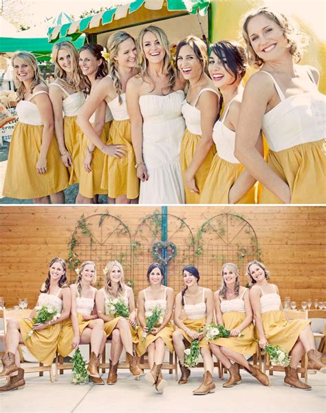 Greer Loves: Lemon Wedding Inspiration: Bridesmaid Dresses