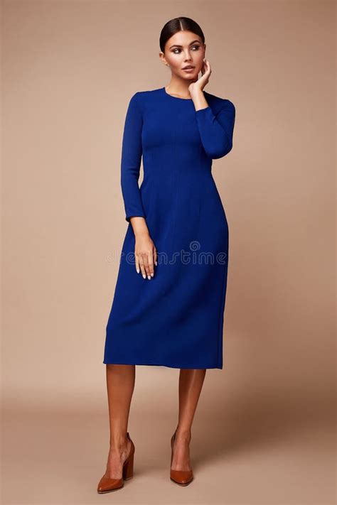 Pretty Beautiful Elegance Woman Skin Tan Body Fashion Model Glamor Pose Wear Trend Dress Casual ...