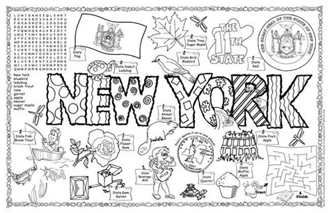 New York State Printable for kids - Google Search | State symbols ...