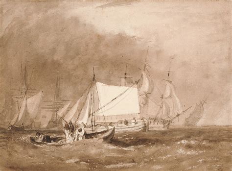 Shipping Scene with Fishermen Painting by Joseph Mallord William Turner - Fine Art America