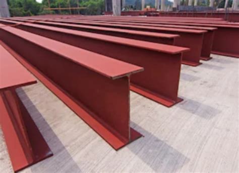 Red Iron Steel Beams - The Best Picture Of Beam