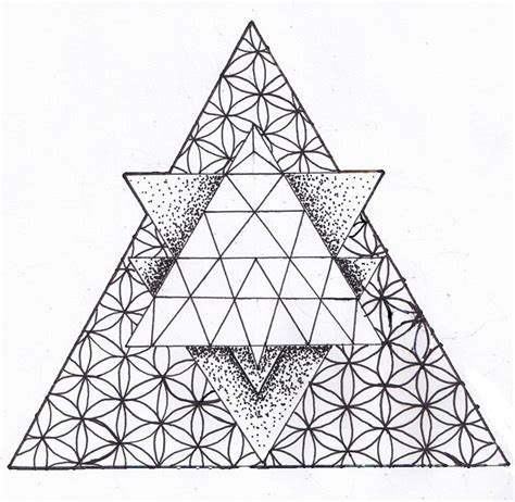 Triangles - Erica's Drawing - Drawings & Illustration, Abstract, Geometric - ArtPal