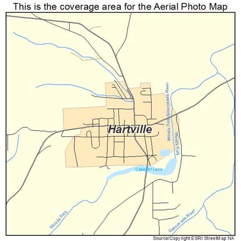 Aerial Photography Map of Hartville, MO Missouri