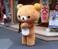 Dancing Bear Mascot GIF - Bear Mascot Line - Discover & Share GIFs