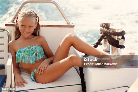 Summer Relaxing Stock Photo - Download Image Now - Girls, Swimwear ...