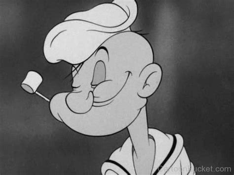 Black and White Image Of Popeye