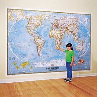 National Geographic 9'2"x6'4" Classic World Map Mural by National Geographic, http://www.amazon ...