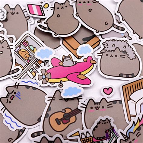 39pcs Creative cute self made fat cat sticker scrapbooking stickers /decorative sticker /DIY ...