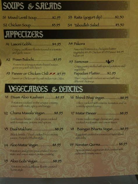 Tandoor Indian Bistro Menu, Menu for Tandoor Indian Bistro, Clarksville, Clarksville ...