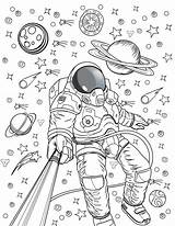 Free ASTRONAUT & SPACE Coloring Pages For Download Printable PDF sketch template