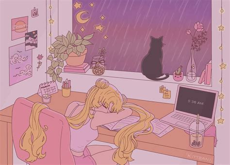 Pink Sailor Moon Wallpaper