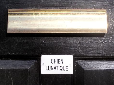 Chien Lunatique: Crazy Dog | French Beware of Dog signs in G… | Flickr