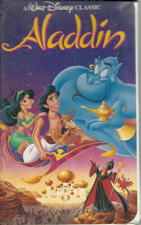 Aladdin VHS Disney Animated Robin Williams - VHS Tapes