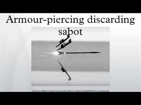 Armour-piercing discarding sabot - YouTube