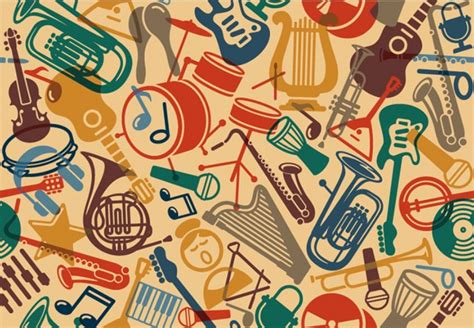 Musical Instruments Wallpaper Wall Mural