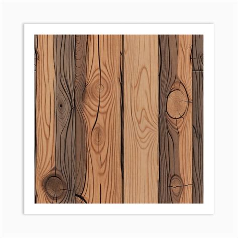 Wood Planks 47 Art Print by Pat4U - Fy