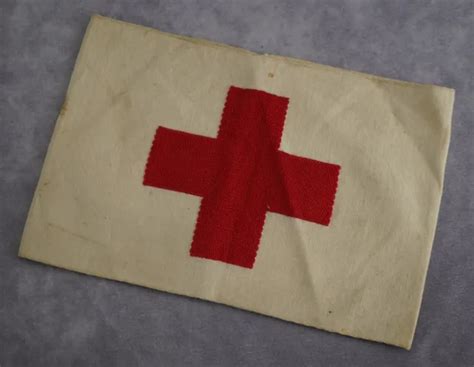 WW2 GERMAN ARMBAND medic red cross wehrmacht insignia uniform patch jacket badge $119.99 - PicClick