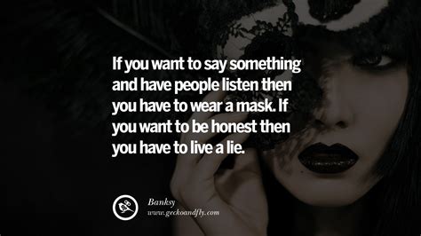 24 Quotes on Wearing a Mask, Lying and Hiding Oneself