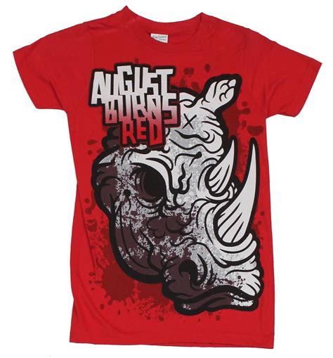 August Burns Red - August Burns Red Mens T-Shirt - Splattered X Head Rhino Image - Walmart.com ...