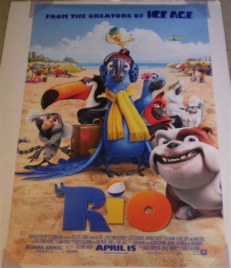 RIO MOVIE POSTER 2 Sided ORIGINAL FINAL 27x40 ANNE HATHAWAY JESSE ...