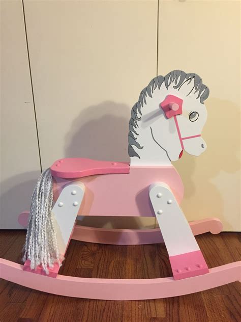 Hand painted rocking horse | Rocking horses painted, Rocking horse toy ...