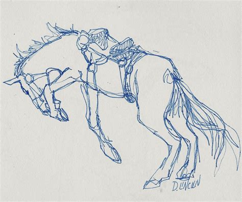 Wild Horse Sketch at PaintingValley.com | Explore collection of Wild ...