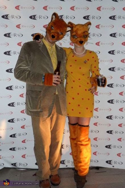 Wes Anderson's Fantastic Mr Fox and Mrs Fox Costume for Couples