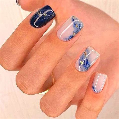 Autumn manicure for square nails | Glitter french nails, Manicures ...