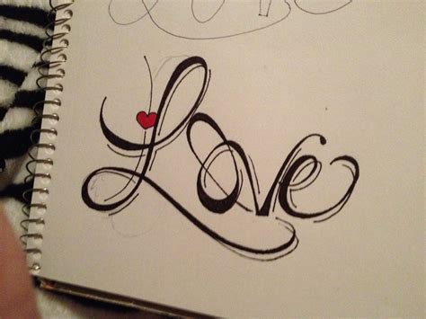 60 [CDR] LOVE TATTOO EASY DRAWING FREE PRINTABLE DOWNLOAD ZIP - LoveTattoo1