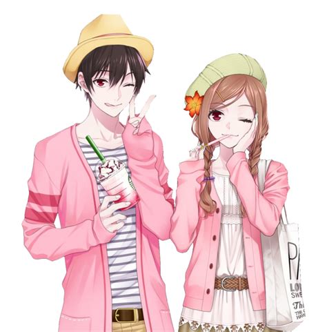 Romantic Anime Couple PNG | PNG All