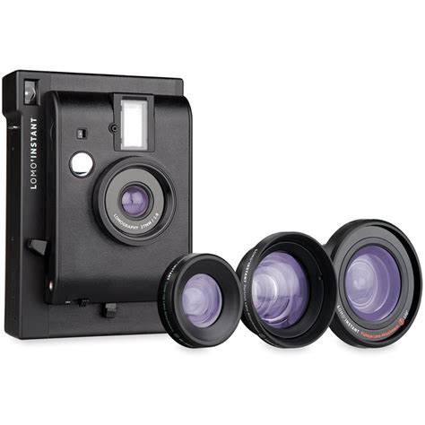 Lomography Lomo'Instant Camera & 3 Lenses (Black Edition) LI800B