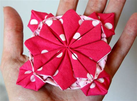 Fabric Flower Origami Tutorial ~ Free-Tutorial.net