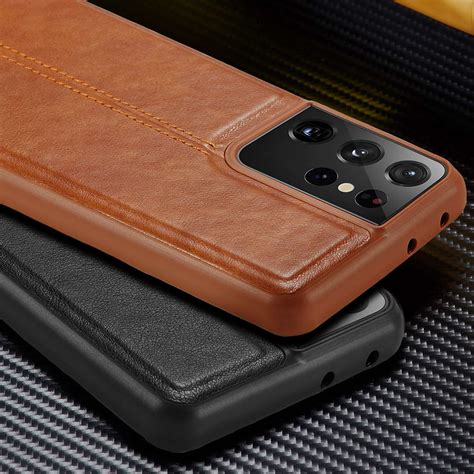 SLIM Luxury Leather Back Ultra Thin Cover Case For Samsung Galaxy S21 ...