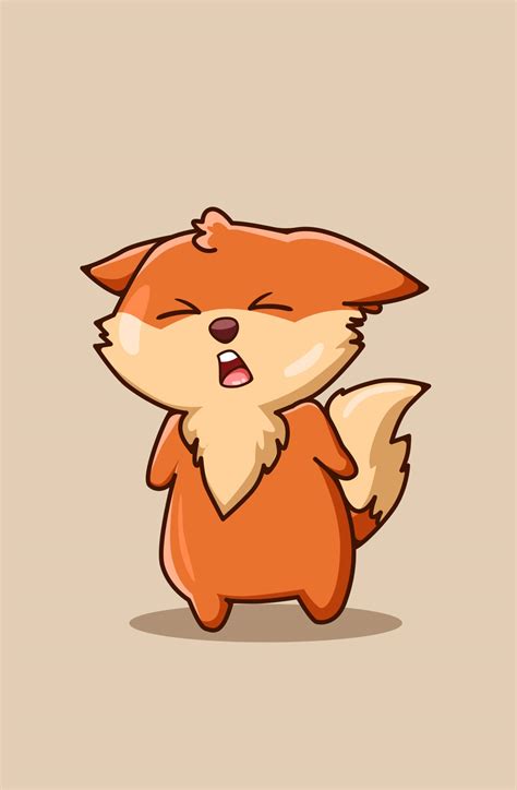 Download Cute Fox Kawaii Wallpaper | Wallpapers.com