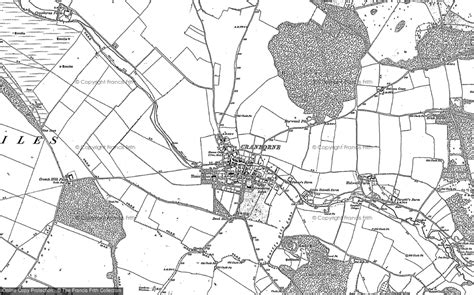 Historic Ordnance Survey Map of Cranborne, 1900