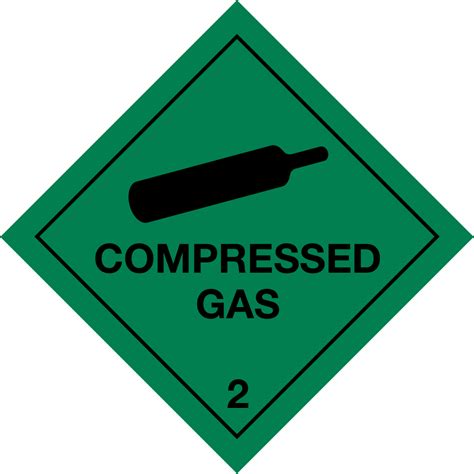 Compressed Gas Hazard Warning Label - Alan Northrop Label Printers