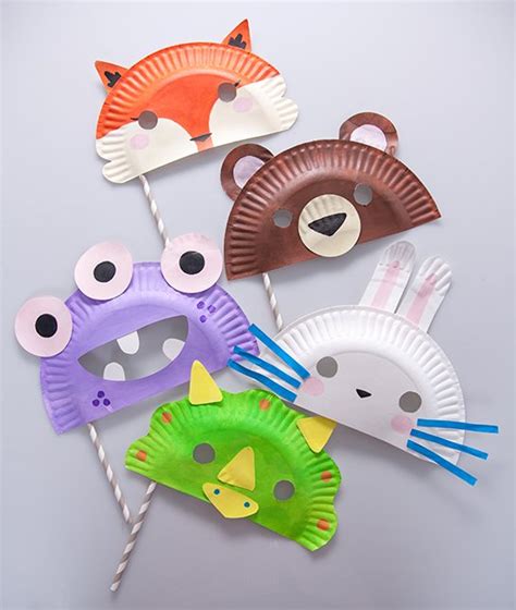 Paper Plate Masks! - Fun Crafts Kids