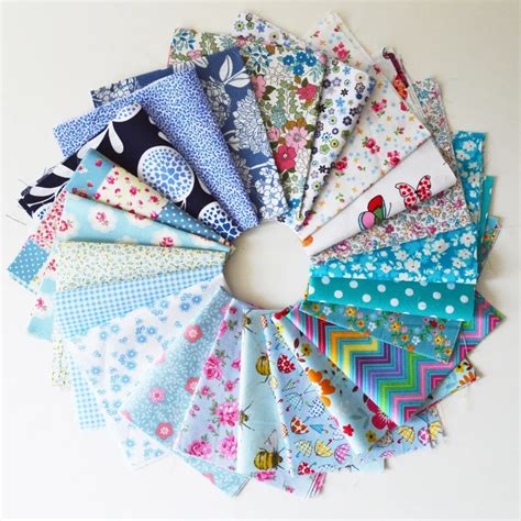 10PCs Cotton 25x25cm 12.5x12.5cm Mixed Cotton Fabric Sewing Quilting ...